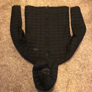 The North Face Thermoball hooded jacket in black